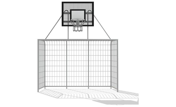 FOOTBALL GATE WITH BASKET 3X2M