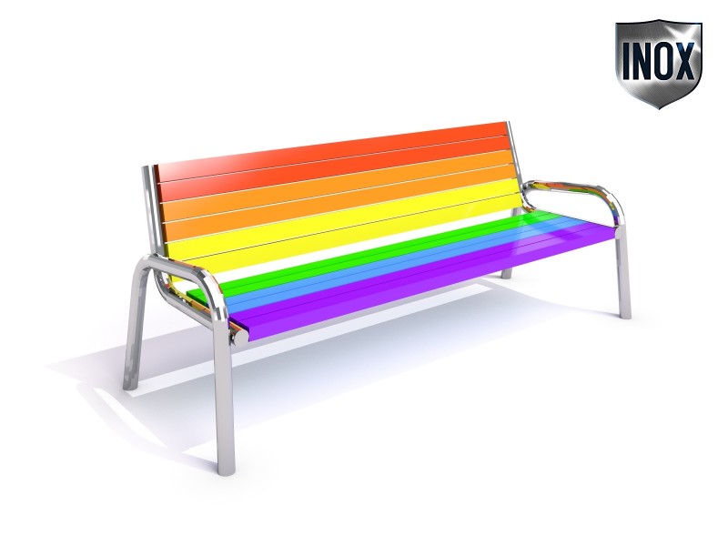 Inter-Play - Stainless steel bench 13
