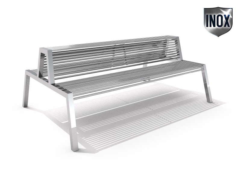 Inter-Play - Stainless steel bench 20