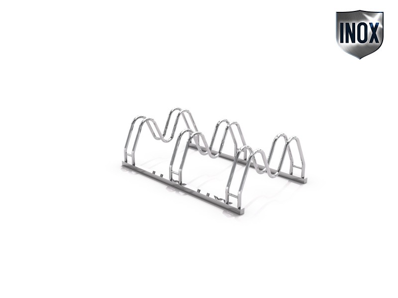 Inter-Play - stainless steel bicycle rack 16
