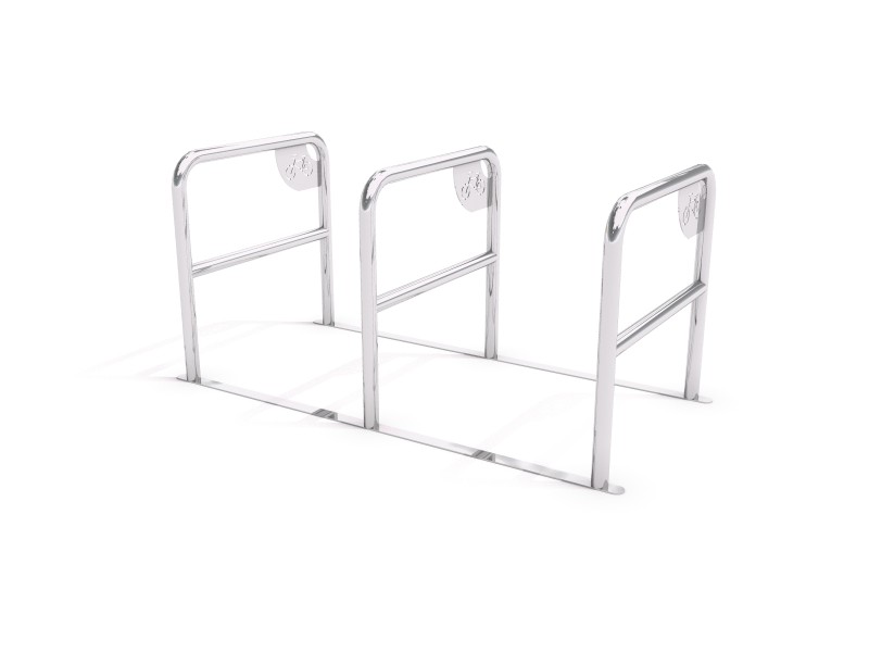 Inter-Play - stainless steel bicycle rack 05